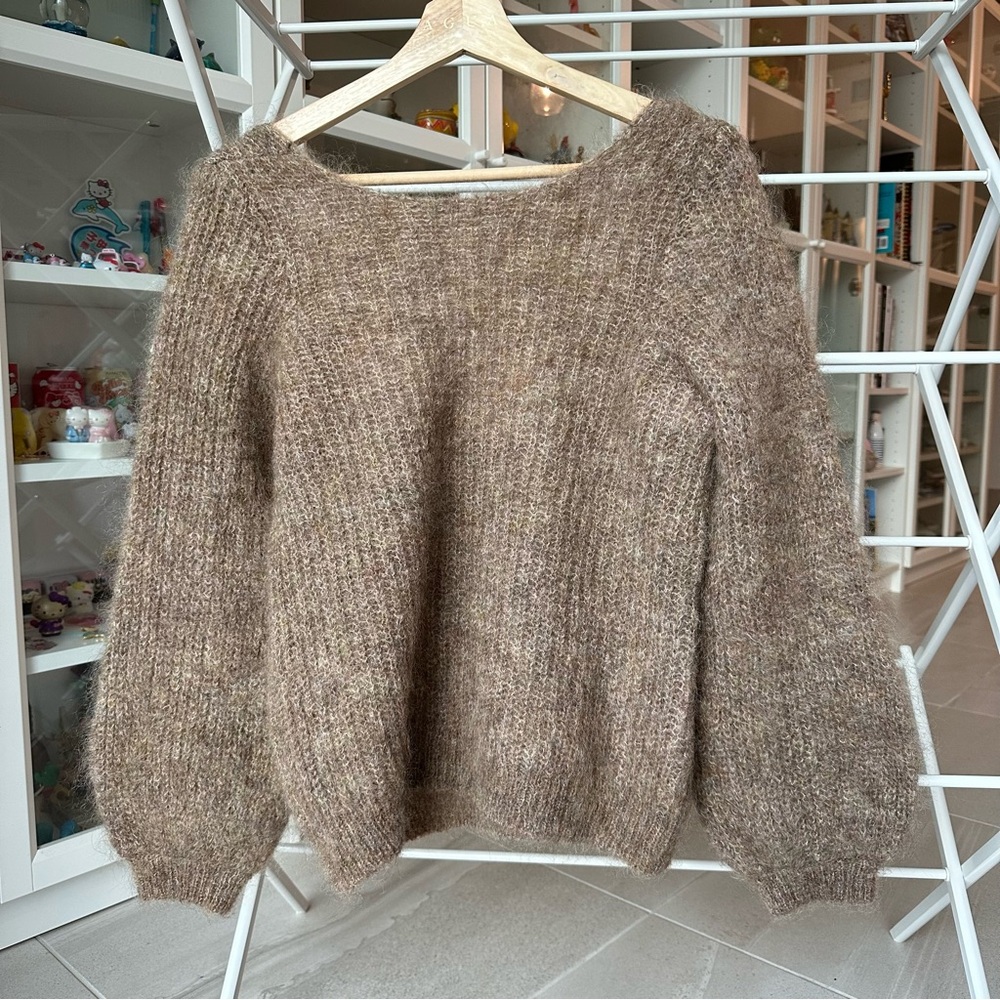 SEZANE Cozy Brown Sweater
